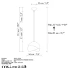 Riippuvalaisin PACMAN-20-252-1-RETRO, Ø20cm, tummanruskea*Linento Lighting New