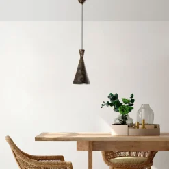 Riippuvalaisin TOM-3541-RETRO, Ø19cm, tummanruskea*Linento Lighting Online