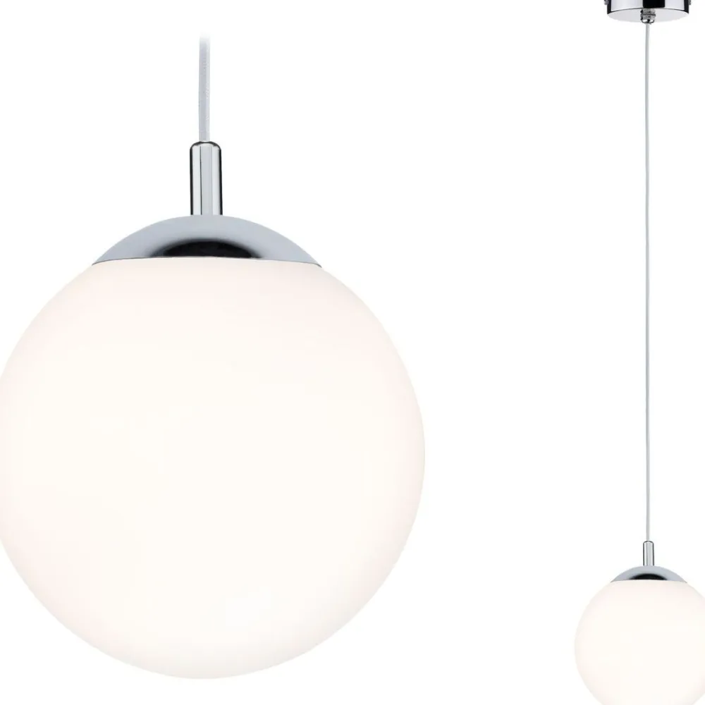 Outlet Riippuvalaisin Globe, IP44, E27, himmennettävä, kromi Ikkunavalaisimet