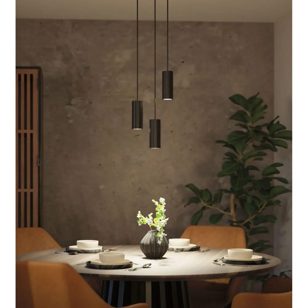 Outlet Riippuvalaisin Lirena GU10 max. 10W metalli, mattamusta Riippuvalaisimet