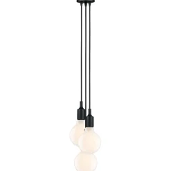 Discount Riippuvalaisin Neordic Ketil, 3-osainen, E27, himmennettävä, musta Ikkunavalaisimet