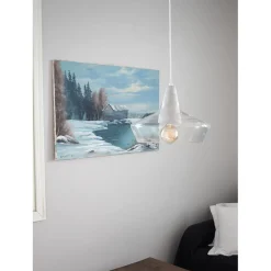 Hot Riippuvalaisin Laaka, Ø 40x20 cm, läpinäkyvä/betoni Design-Kattovalaisimet