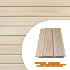 Rimapaneeli STS, 12x95x3280, sormijatkettu erikoismänty, ympäripontattu, valeura, puuvalmis*Aarni Discount
