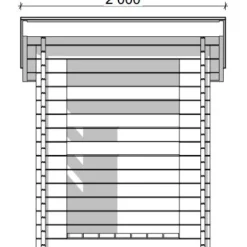 Roskakatos J1, 900x1600mm*LP Garden Outlet