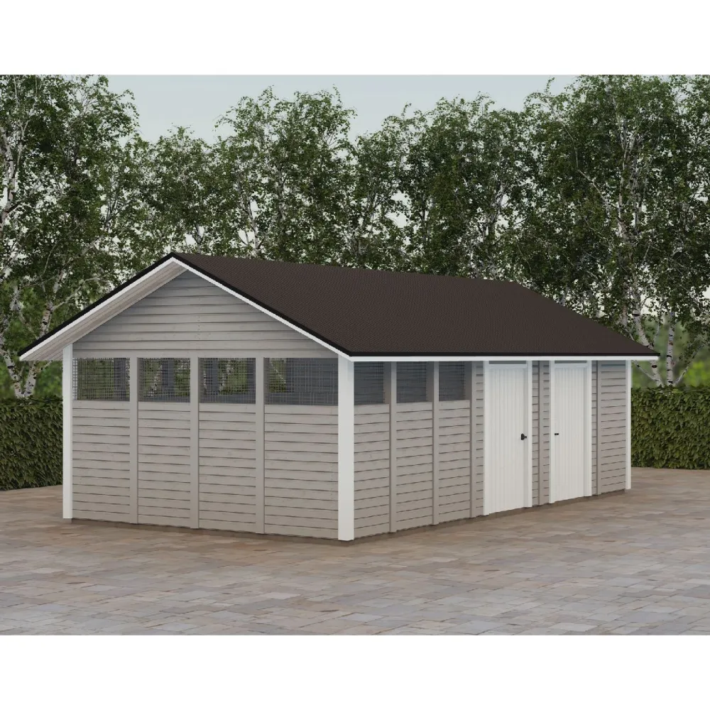 Clearance Roskakatos RK34V, 8040x4236mm, 34m², puuvalmis Roskakatokset