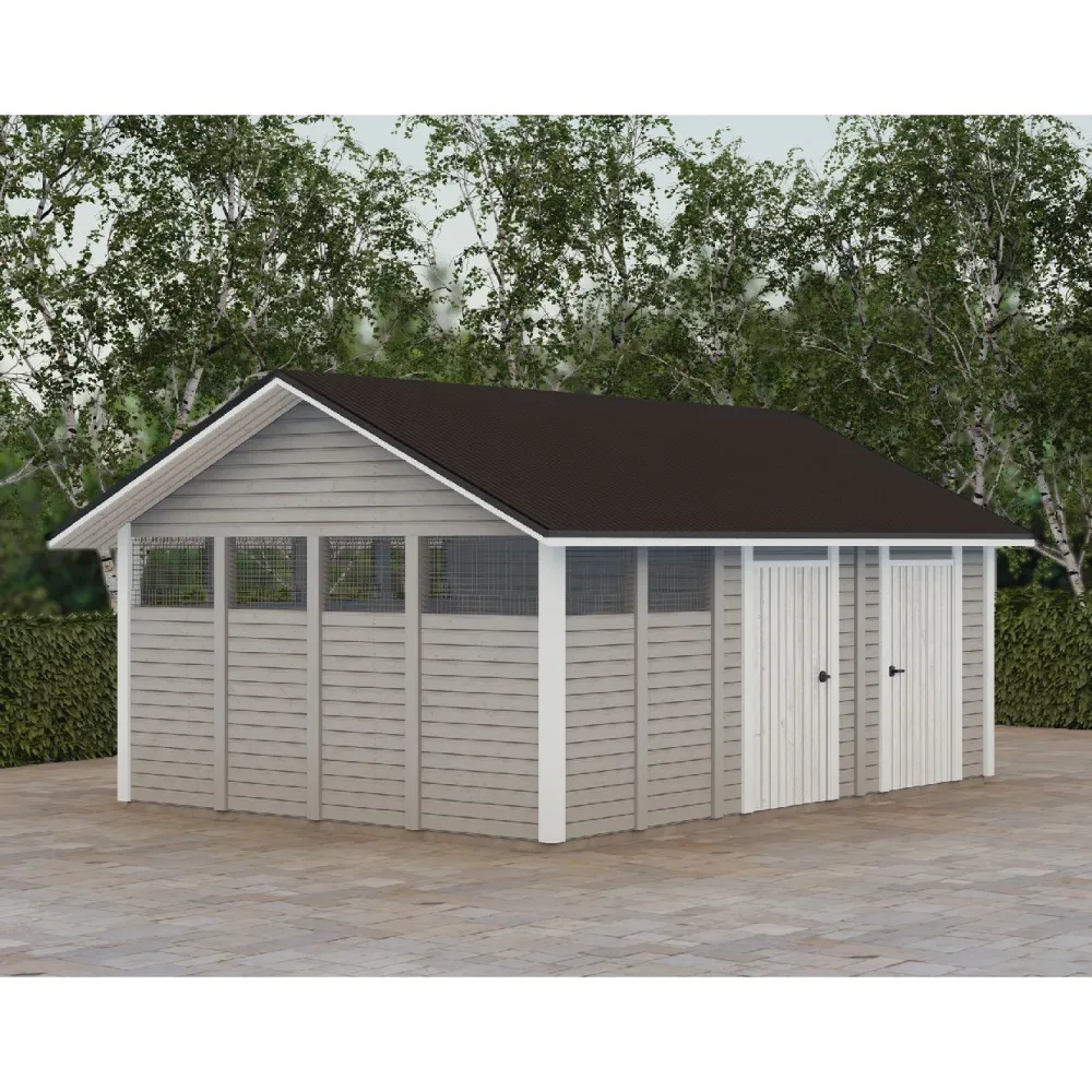 Sale Roskakatos RK25V, 6040x4236mm, 25.6m², puuvalmis Roskakatokset