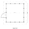 Roskakatos RK17, 4040x4236mm, 17.1m², puuvalmis*Timburg Clearance