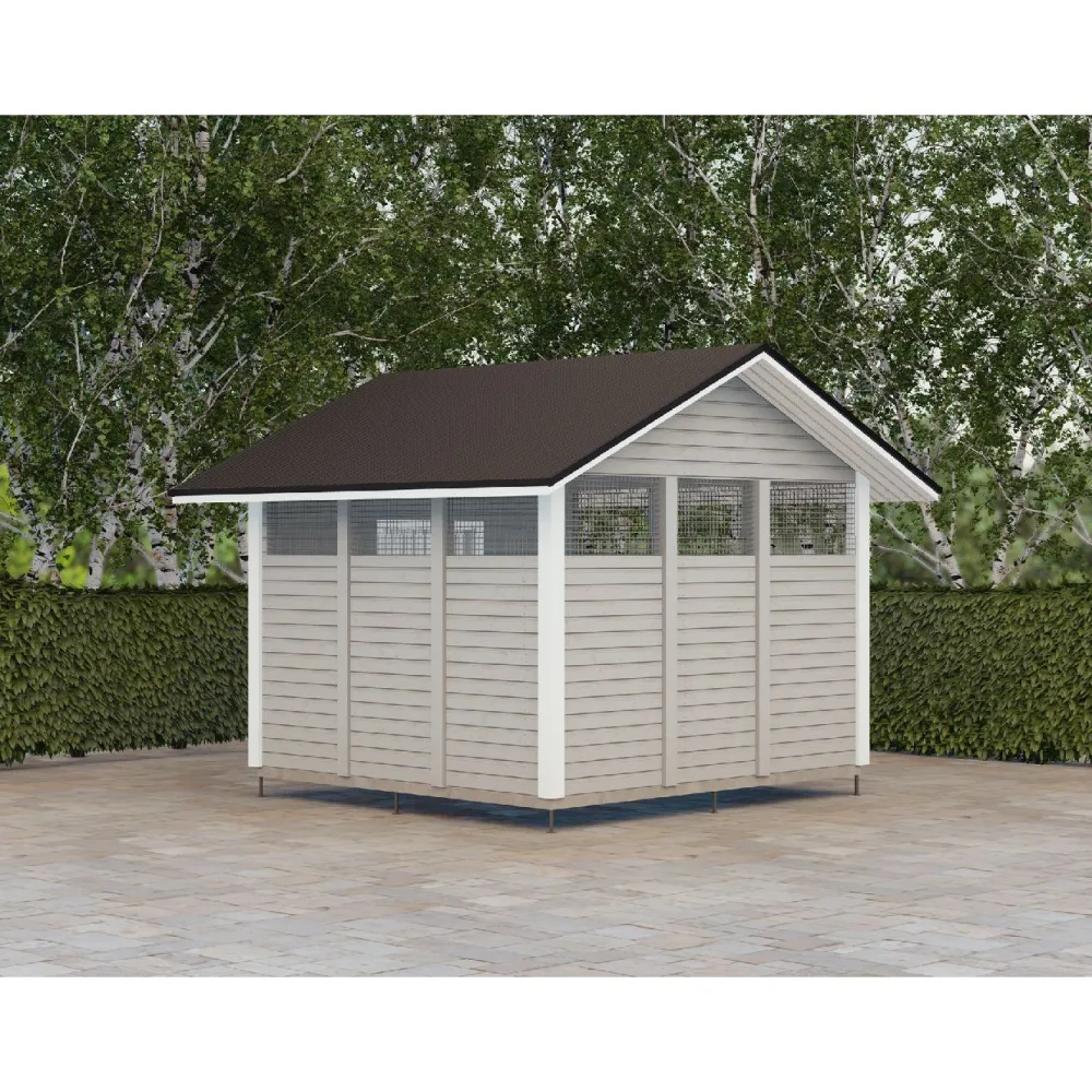 Roskakatos RK10, 3040x3226mm, 9.7m², puuvalmis Roskakatokset