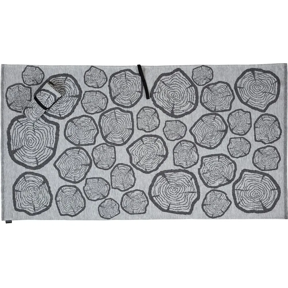 Rullapyyhe Mänty 80x145 valkoinen/musta*Jokipiin Pellava Online
