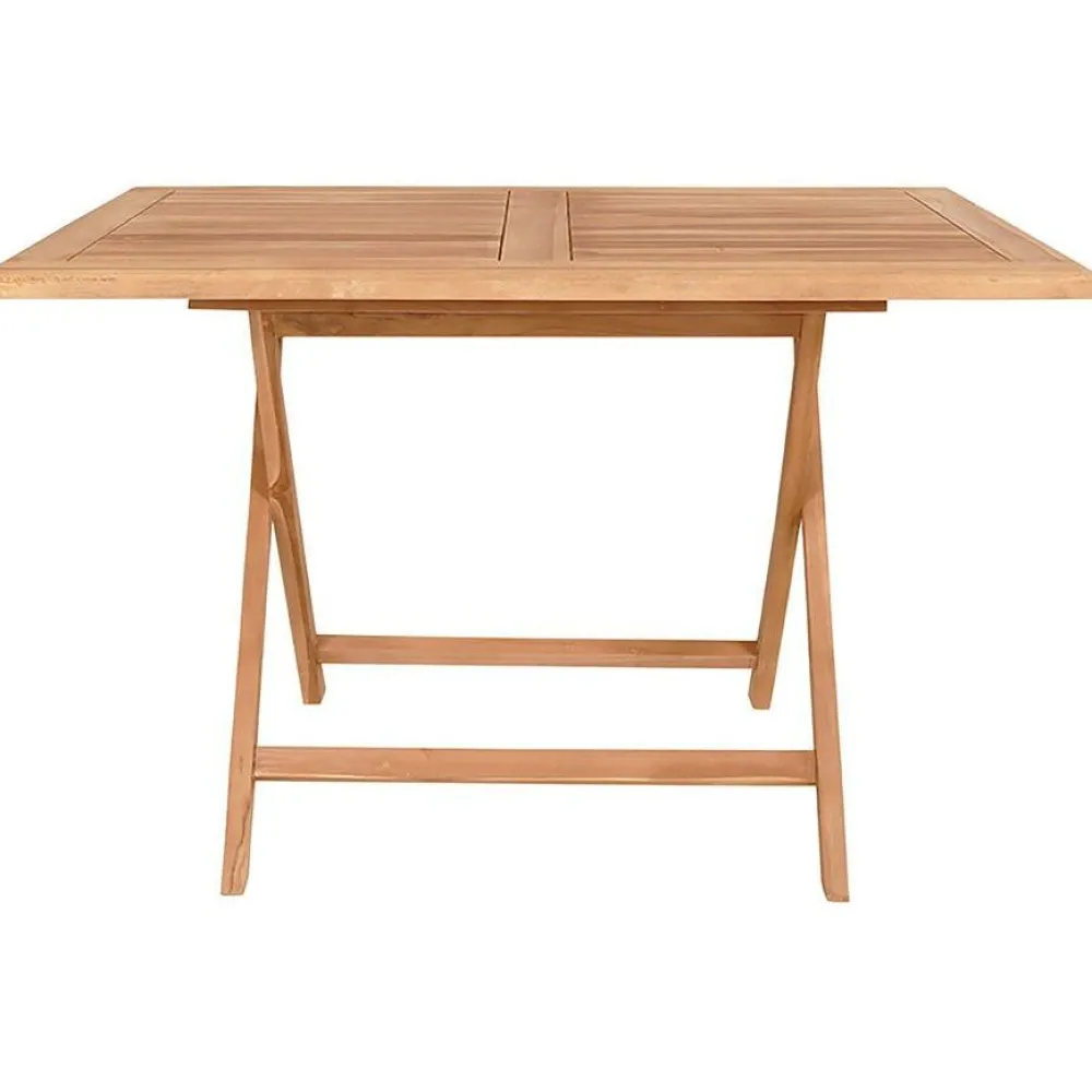 Ruokapöytä Oviedo, 120x80cm, tiikki, ruskea*House Nordic Discount