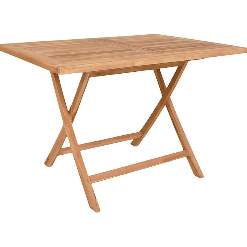Ruokapöytä Oviedo, 120x80cm, tiikki, ruskea*House Nordic Discount