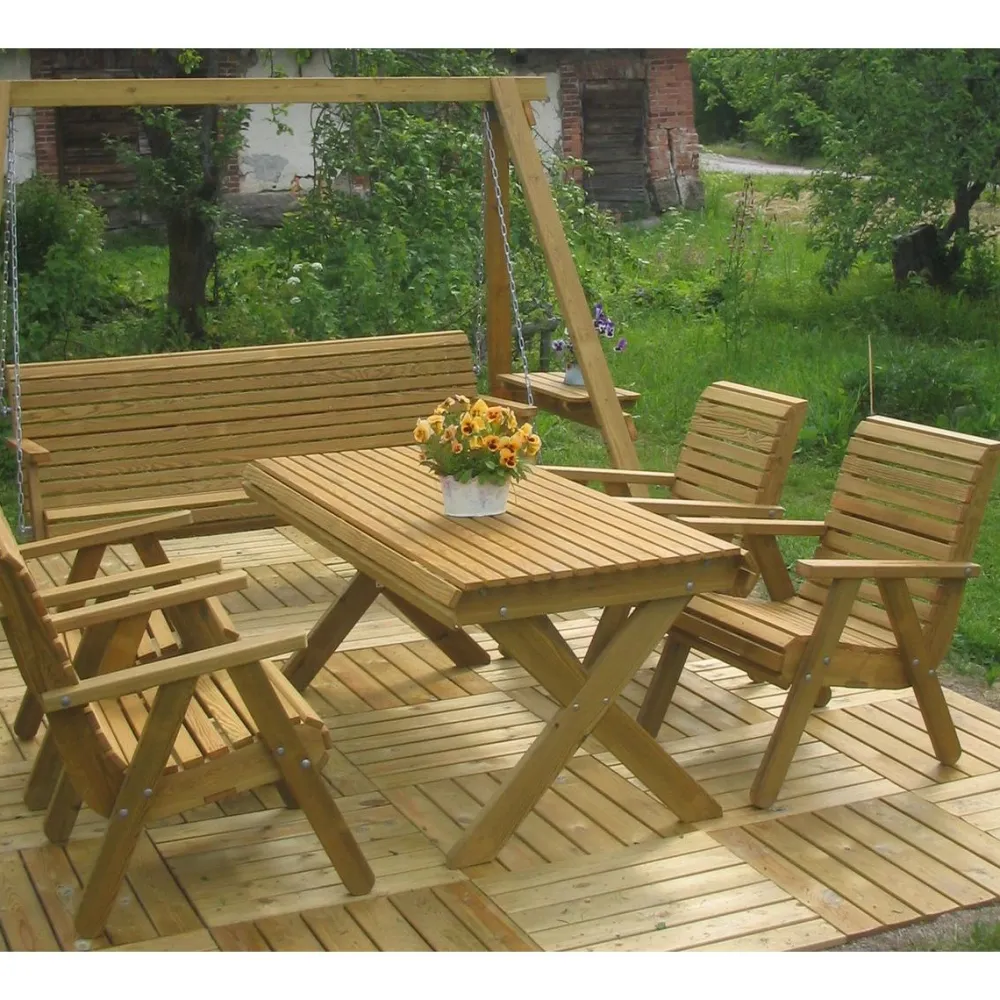 Ruokapöytä Susanna N115 160cm vihreä*Tammiston puu Outlet