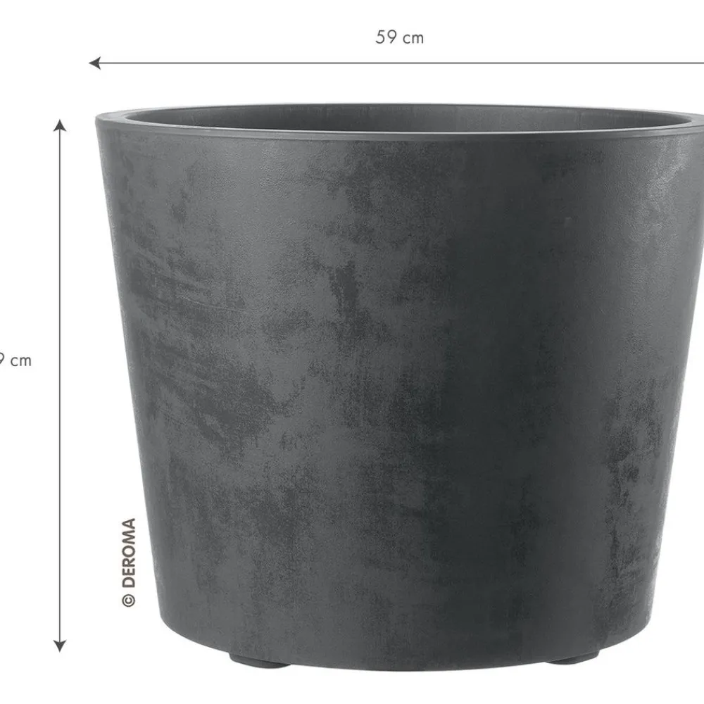 Ruukku , Millennium pyöreä Ø590x490 mm muovi pyörillä, eri värejä*Deroma Outlet