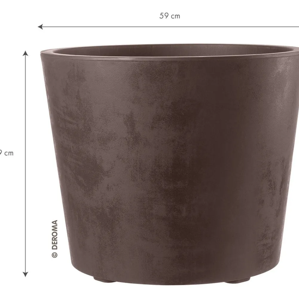 Ruukku , Millennium pyöreä Ø590x490 mm muovi pyörillä, eri värejä*Deroma Outlet