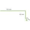 Räystäspelti 2,0 m RR23 harmaa*Kerabit New