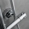 Sadesuihkusetti Glimma, termostaattihanalla, hierova suihku, suihkupää ⌀200mm, kromi*Bathlife Discount