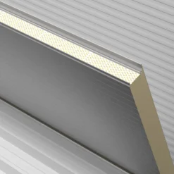 Sandwich-elementti pelti-PIR-pelti 50 mm 1150x3000 mm hopea*Mepera New