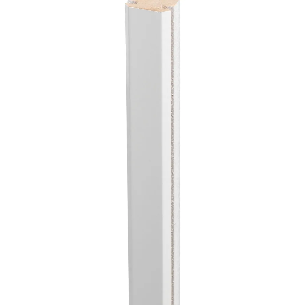 Saumalista Solliden 19x25x824mm MDF valkoinen 2kpl/pkt*Lundbergs Sale
