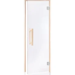 Outlet Saunan lasiovi Glass Comfort, haapakarmi, eri kokoja, eri värejä Saunan Ovet