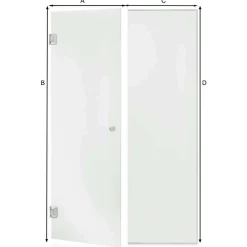Saunan lasiseinä Glass, ovi, korkea ikkuna, saranat sivulla, vasen*Andres Sale