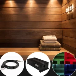 Saunan laudevalaistussarja VPL30C-G211 LED-värinvaihtoprojektorilla + 11 kuitua*Cariitti Outlet