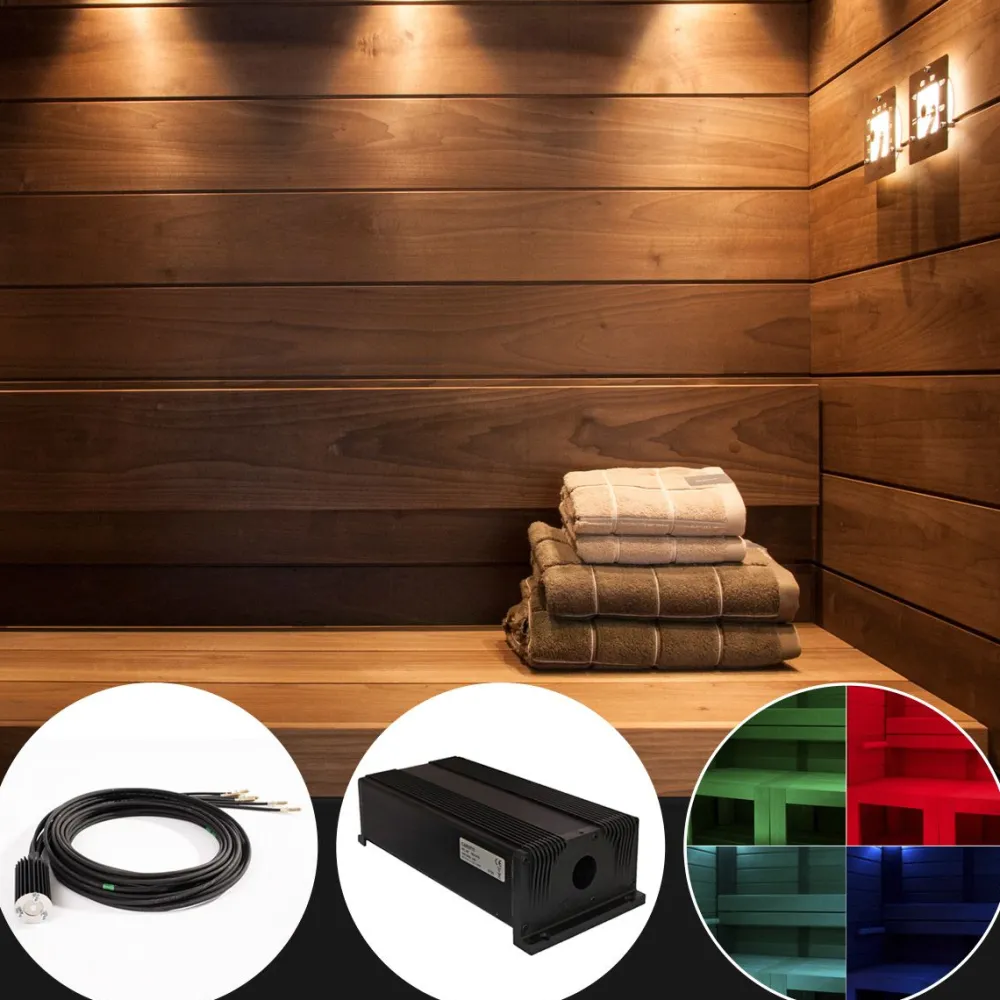 Saunan laudevalaistussarja VPL30C-G217 LED-värinvaihtoprojektorilla + 17 kuitua*Cariitti Sale