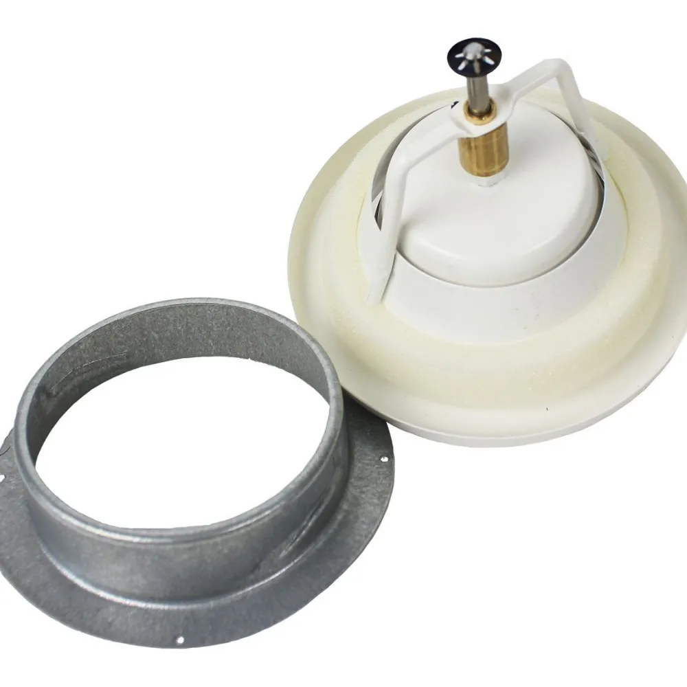 Saunan poistoilmaventtiili 280 Ø 100 mm valkoinen*Pisla Outlet