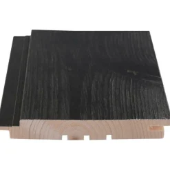 Saunapaneeli Rustik SPA STS-3, 18x145mm, kuusi, ympäripontattu, PN, harjattu hiili*Maler