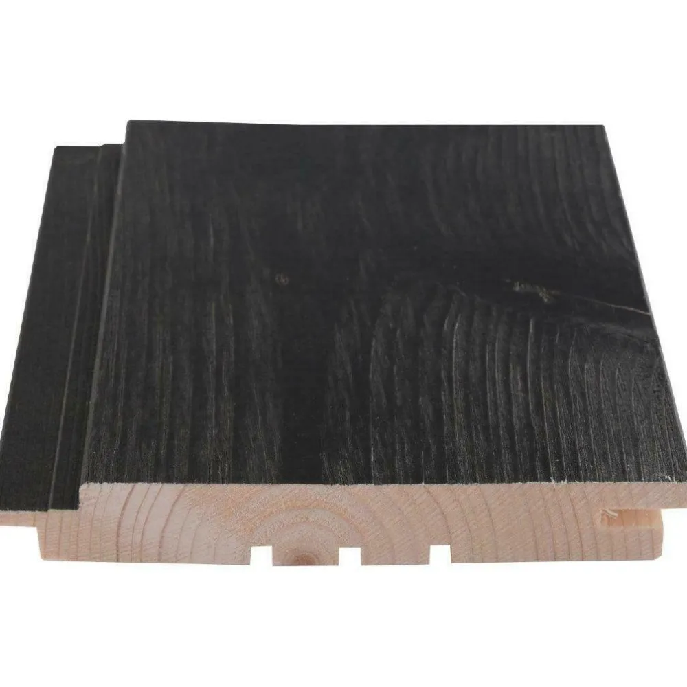 Saunapaneeli Rustik SPA STS-3, 18x145mm, kuusi, ympäripontattu, PN, harjattu hiili*Maler