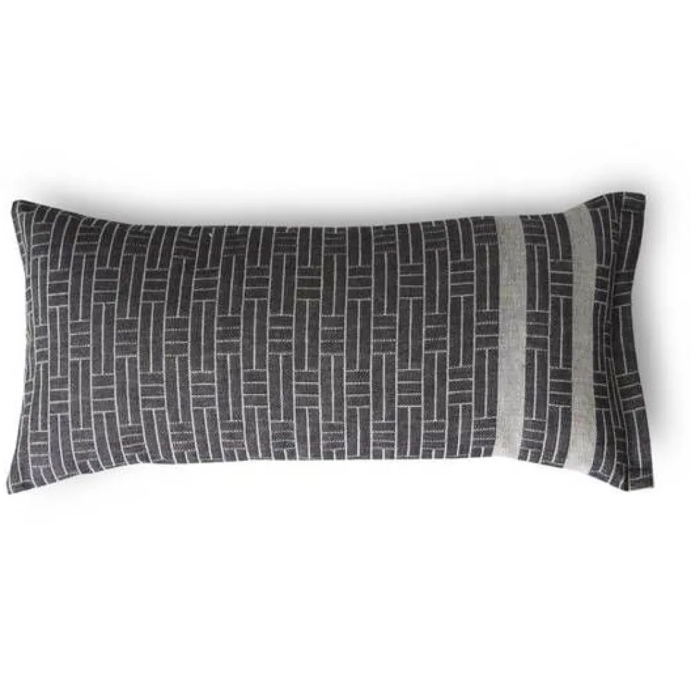 Saunatyyny Tamminiemi 25x50 cm musta/pellava*Finlayson Hot