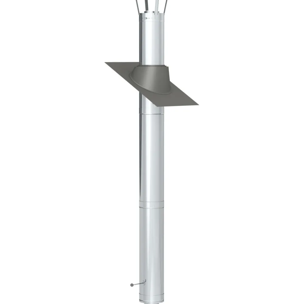 Savupiippu/takan piippu 3m, Ø150mm, rst*Jeremias Discount