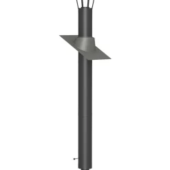 Clearance Savupiippu/takan piippu 3m, Ø150mm, musta Valmispiiput|Takkojen Savupiiput