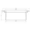 Säädettävä valurautakehys betonikartiolle ø 600 mm H270 mm D400 Kaivot