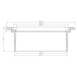 Säädettävä valurautakehys betonikartiolle ø 600 mm H270 mm D400 Kaivot