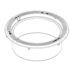 Säädettävä valurautakehys betonikartiolle ø 600 mm H270 mm D400 Kaivot