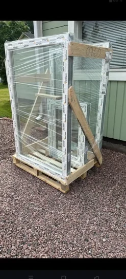 Classic 3K 3-lasinen kiinteä PVC-ikkuna, A-malli*Seicom Discount