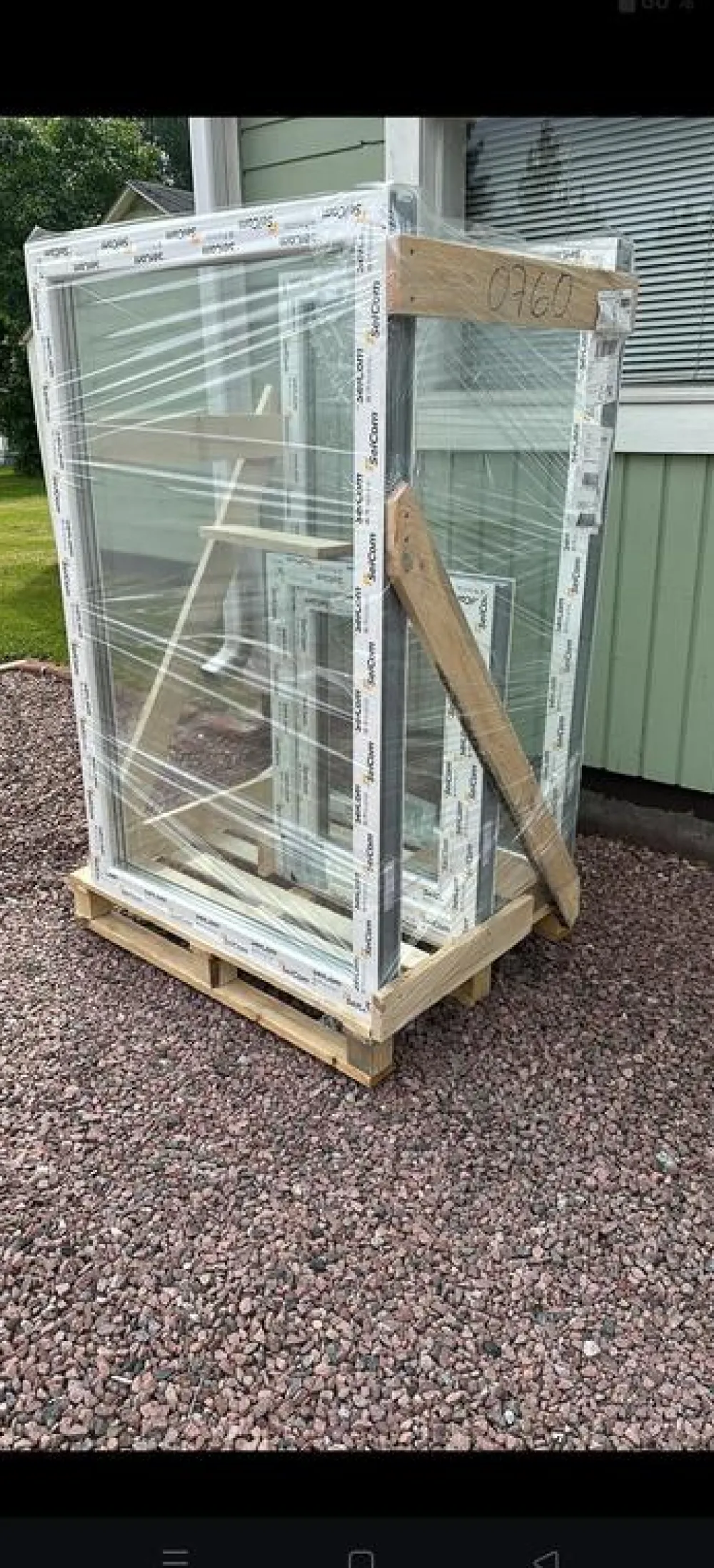 Classic 3K 3-lasinen kiinteä PVC-ikkuna, A-malli*Seicom Discount