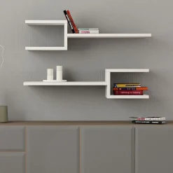 Seinähylly Fork, valkoinen*Linento Furniture Discount