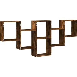 Outlet Seinähylly savutammi 159x18x66 cm tekninen puu (53303) Hyllyt