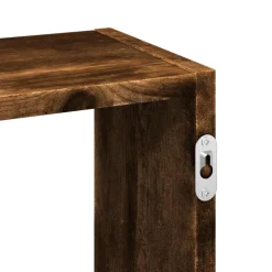 Outlet Seinähylly savutammi 159x18x66 cm tekninen puu (53303) Hyllyt