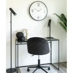 Best Seinäkello Biel, ø51cm, hiljainen käynti, musta/valkoinen Seinäkellot