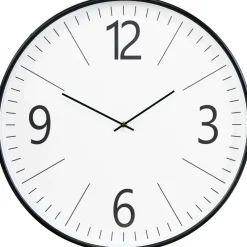 Best Seinäkello Biel, ø51cm, hiljainen käynti, musta/valkoinen Seinäkellot