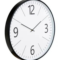 Best Seinäkello Biel, ø51cm, hiljainen käynti, musta/valkoinen Seinäkellot