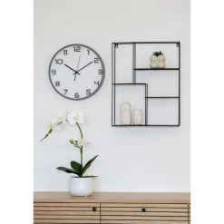 Seinäkello Greenwich, ø35cm, hiljainen käynti, harmaa*House Nordic Outlet