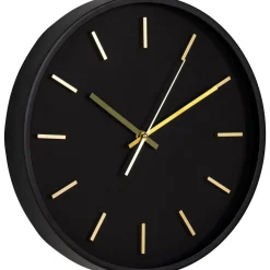 Seinäkello Kensington, ø35cm, hiljainen käynti, musta*House Nordic Outlet