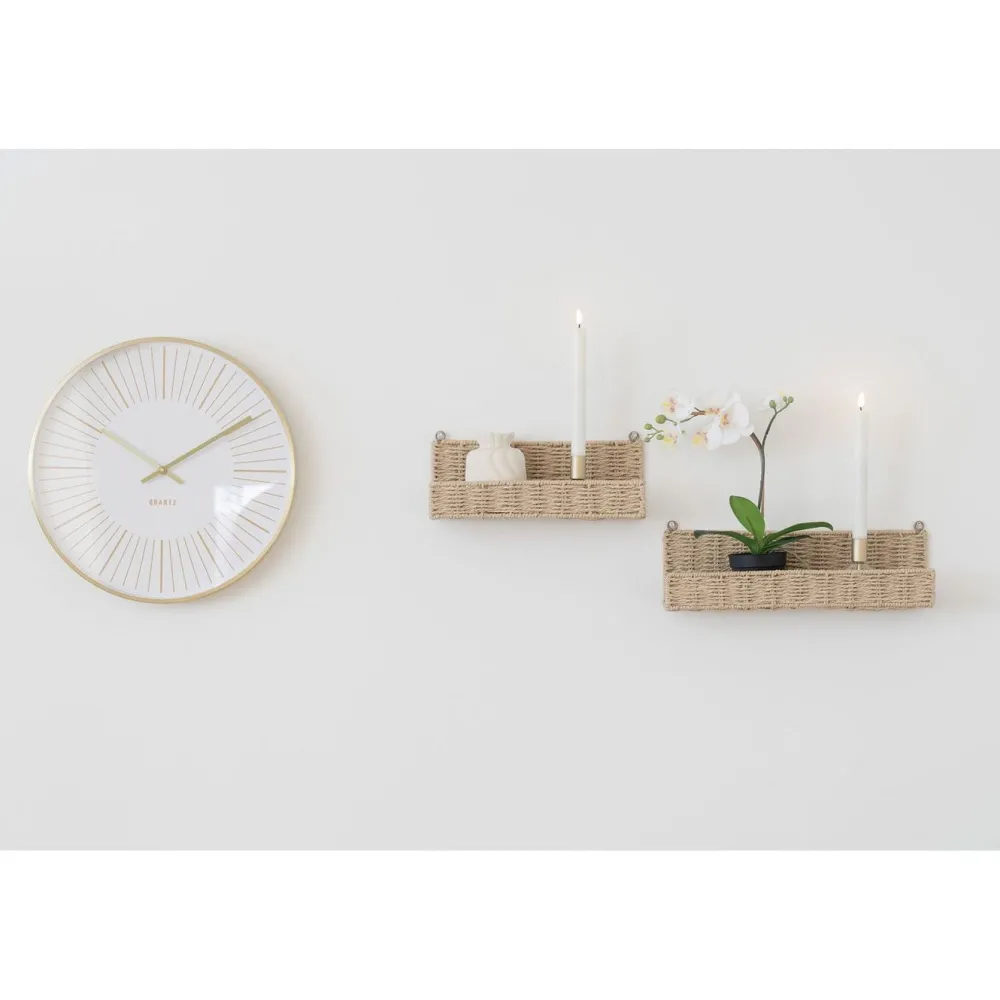 Sale Seinäkello Takamaka, ø40cm, hiljainen käynti, kulta Seinäkellot