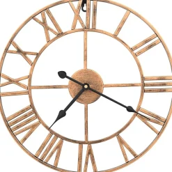 Seinäkello metalli 40 cm kultainen*FinePRICE Sale
