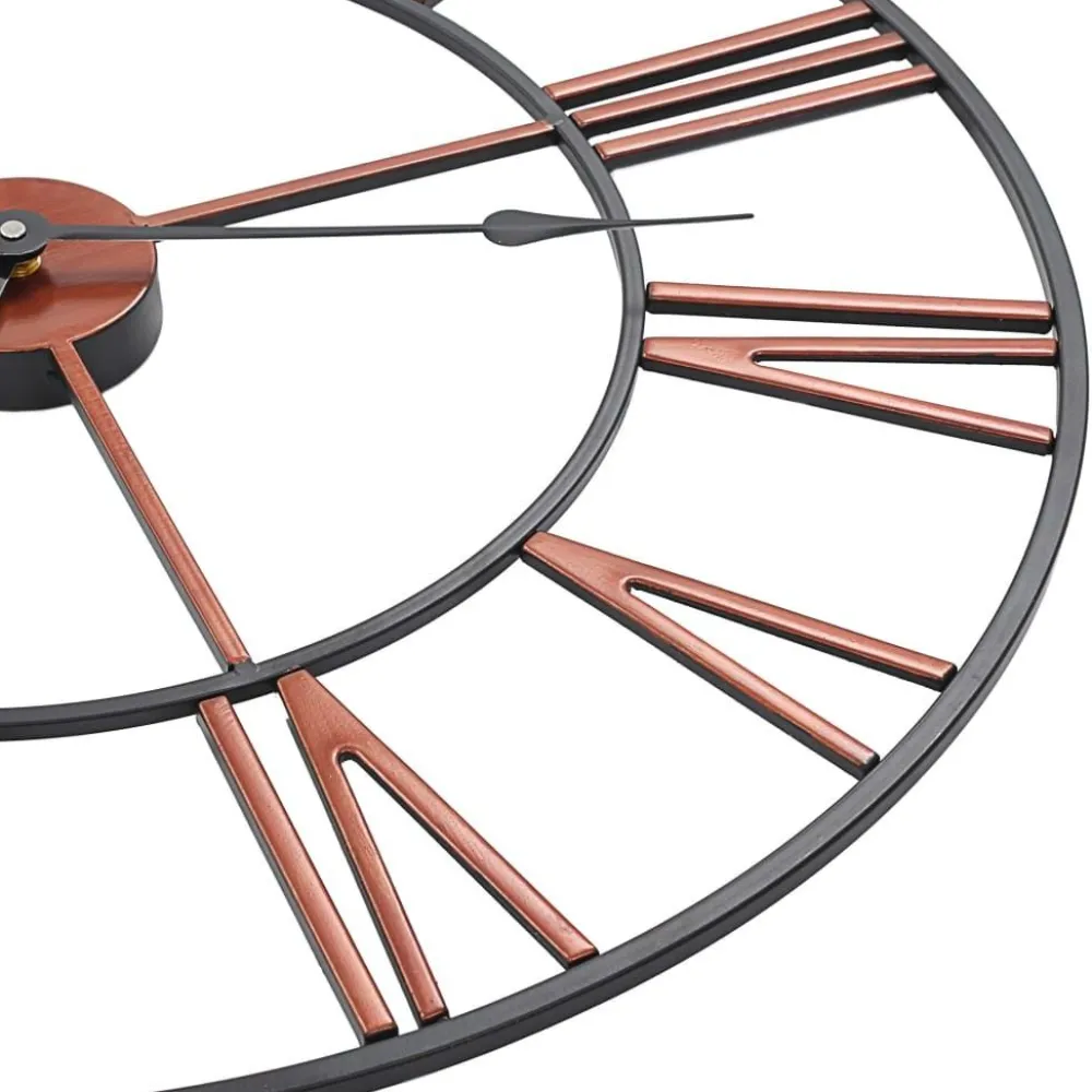 Best Seinäkello metalli 58 cm punainen Seinäkellot