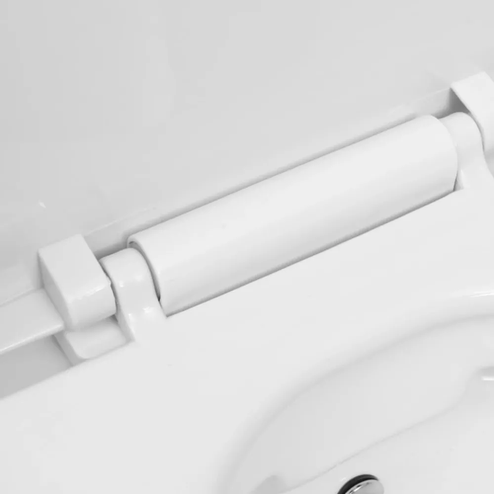 Seinäkiinnitettävä reunaton WC/bidee keramiikka valkoinen*FinePRICE Discount