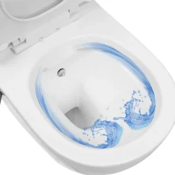 Seinäkiinnitettävä reunaton WC/bidee keramiikka valkoinen*FinePRICE Discount